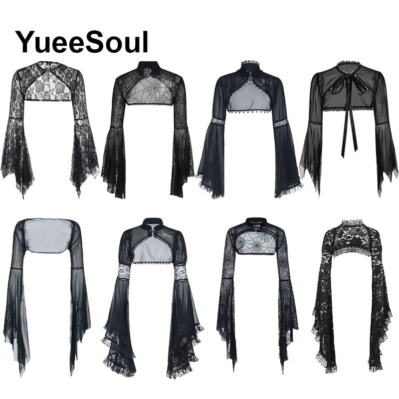 Summer Grunge Clothing - Black Women Tees Long Sleeve Sexy
