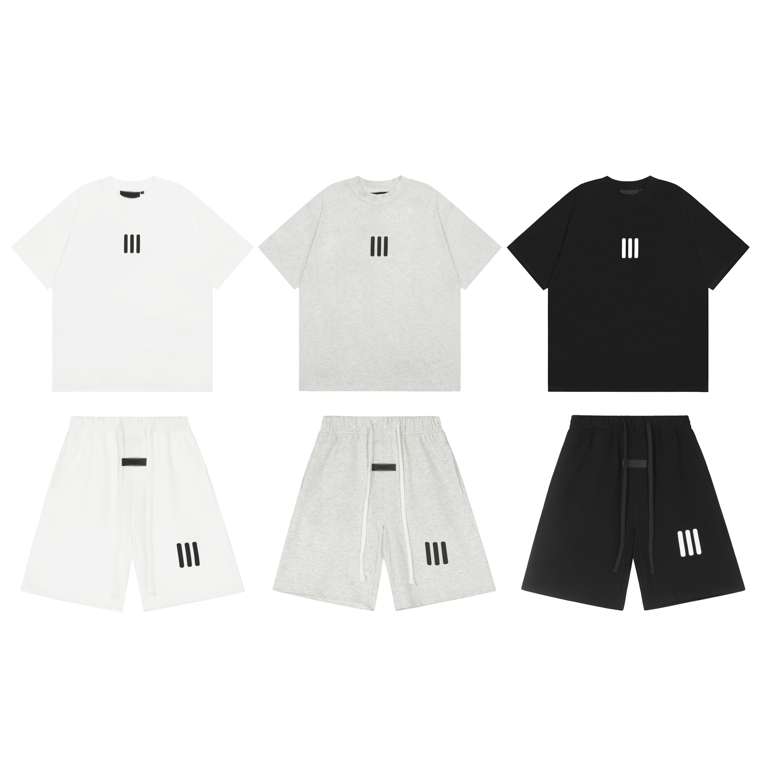 Summer Clothing Women - Men Women Summer T Shirt Set