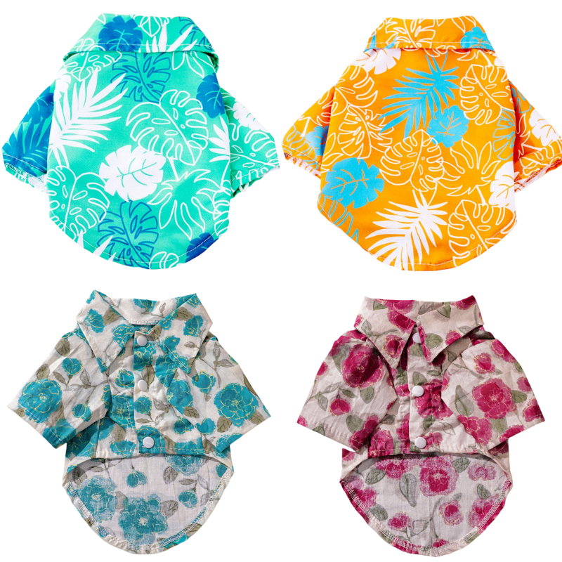 Summer Dog Clothing - Summer Hawaiian Beach Style Dog Shirt