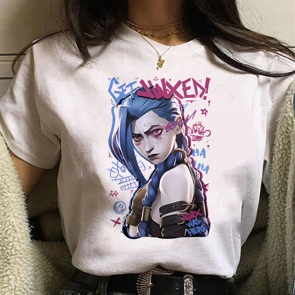 Jinx Arcane Monkey T Shirt Ani - Summer Grunge Clothing review and price