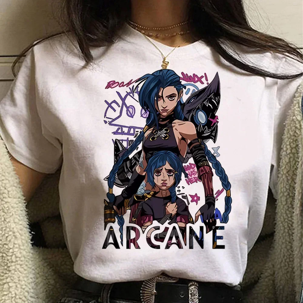 Jinx Arcane Monkey T Shirt Ani - Summer Grunge Clothing review and price