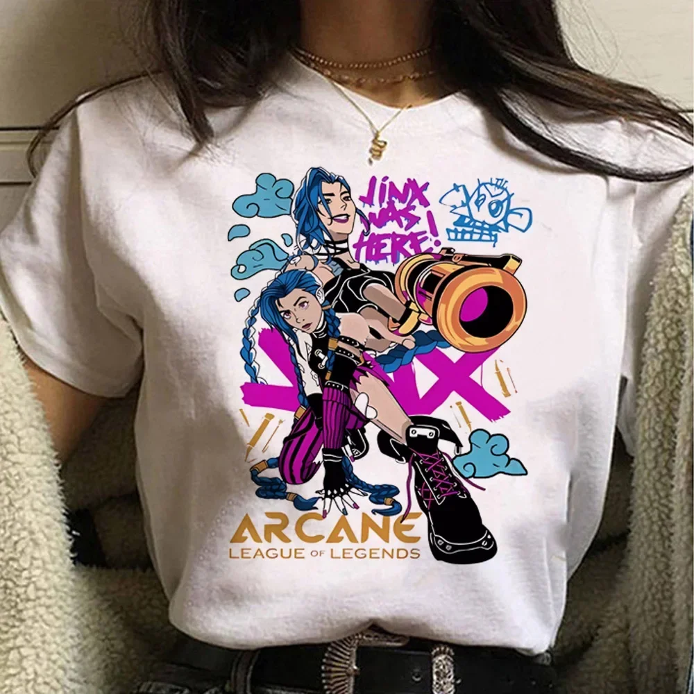 Jinx Arcane Monkey T Shirt Ani - Summer Grunge Clothing review and price
