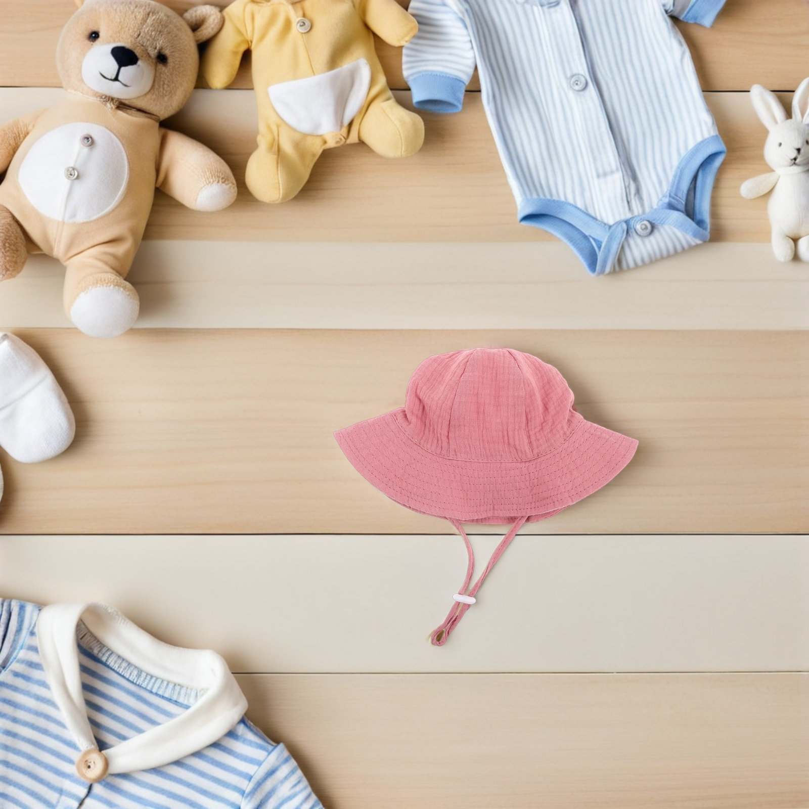 Soft Breathable Baby Cotton Bu - Sun Hat Wide Brim review and price