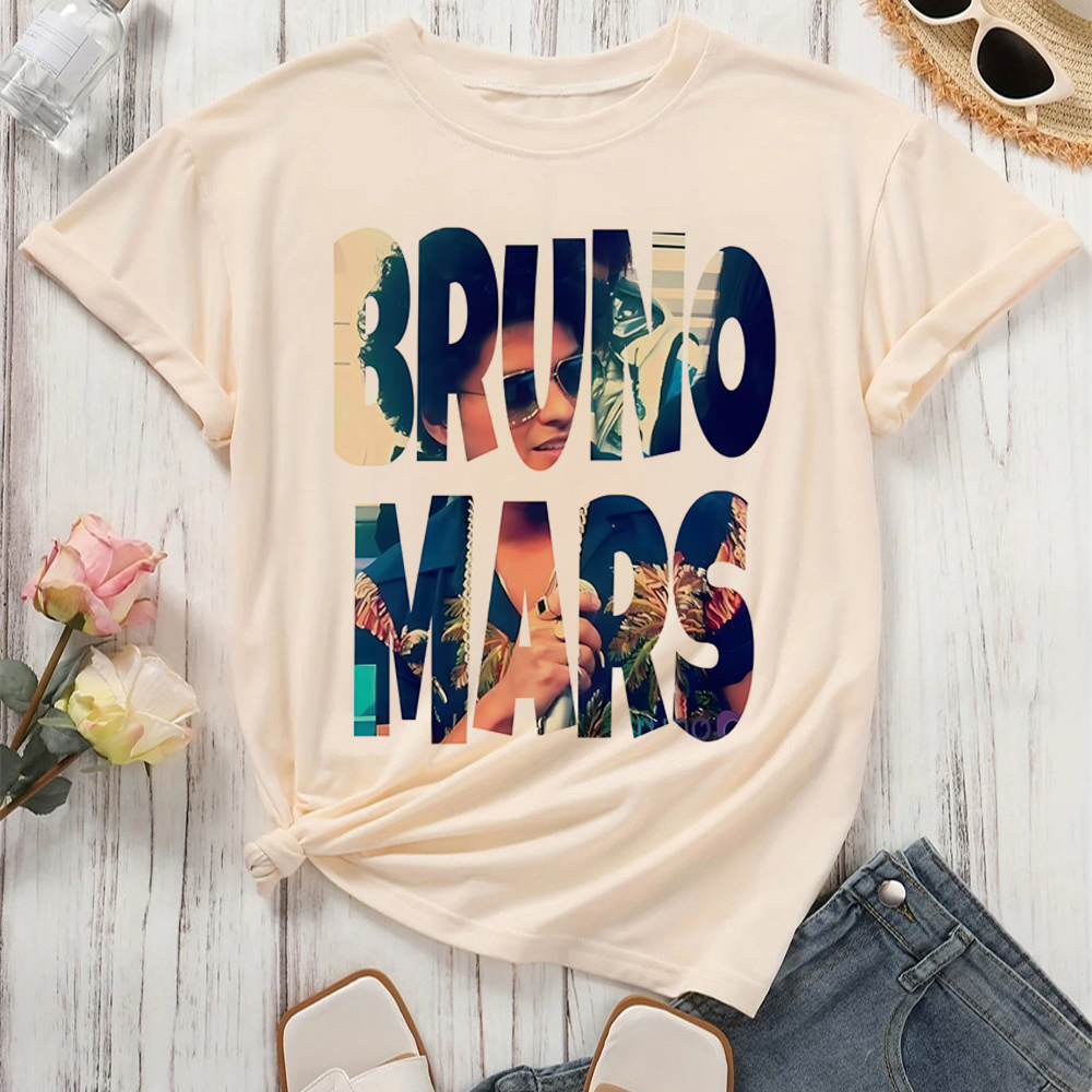 Bruno Mars t shirt women hip h - Summer Grunge Clothing review and price