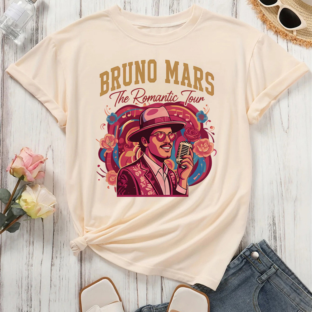 Bruno Mars t shirt women hip h - Summer Grunge Clothing review and price