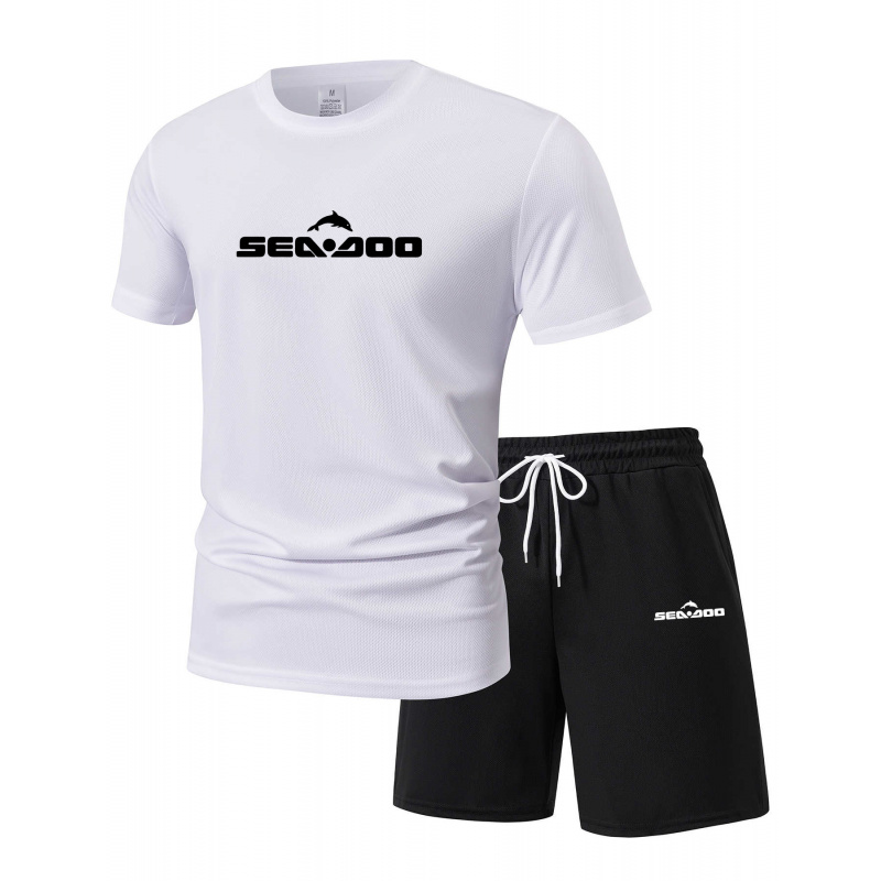 Sea Doo Seadoo Moto Printed Me - Summer Clothing Sets Men review and price