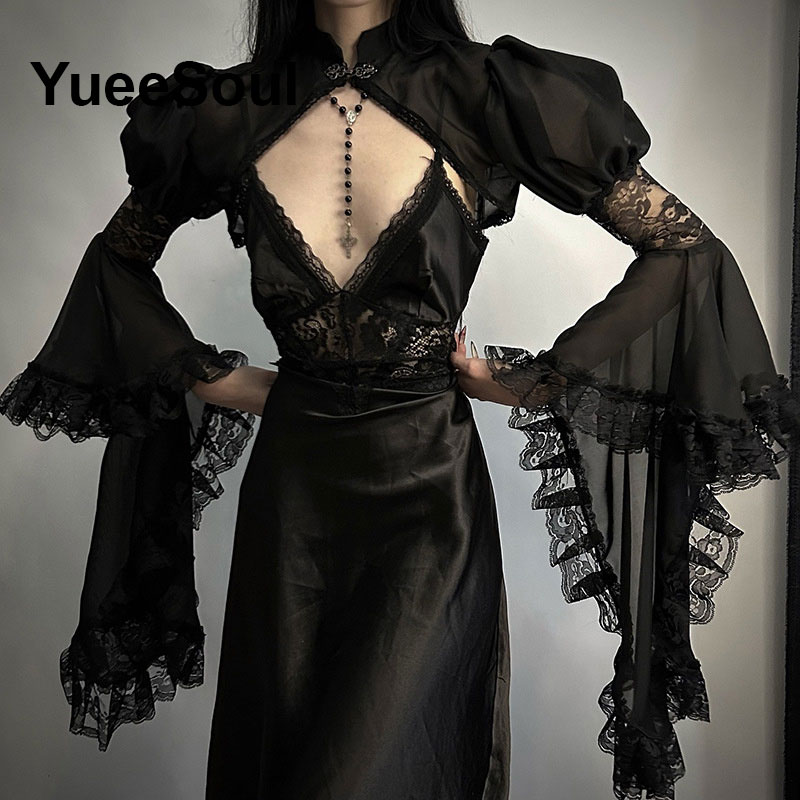 Black Women Tees Long Sleeve S - Summer Grunge Clothing review and price