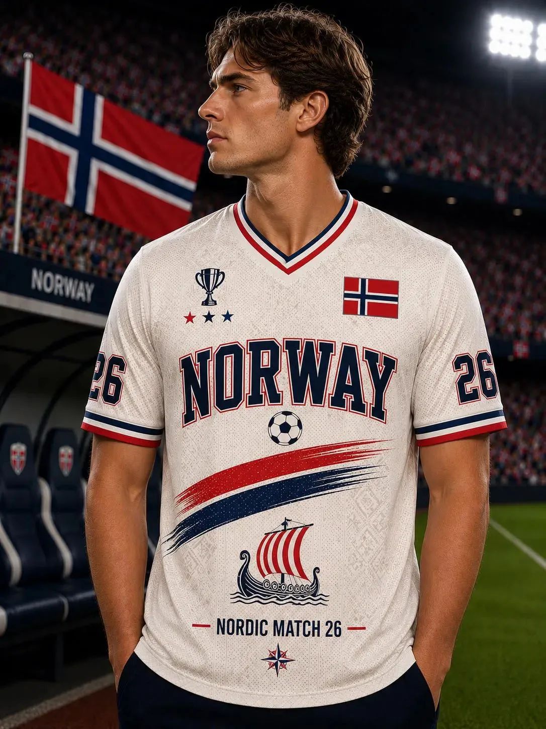 Norway Nordic Match 26 Soccer  - Summer Viking Clothing review and price