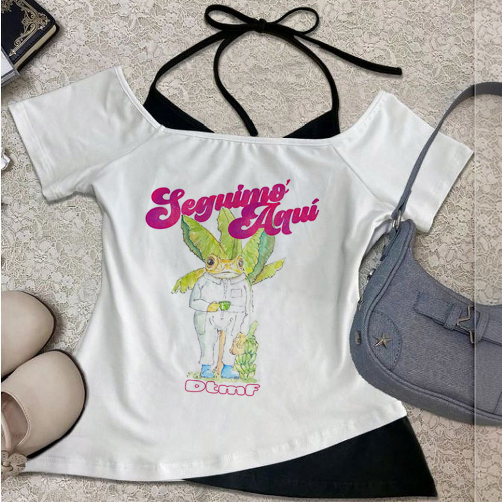 Bad Bunny cropped top female g - Summer Grunge Clothing review and price