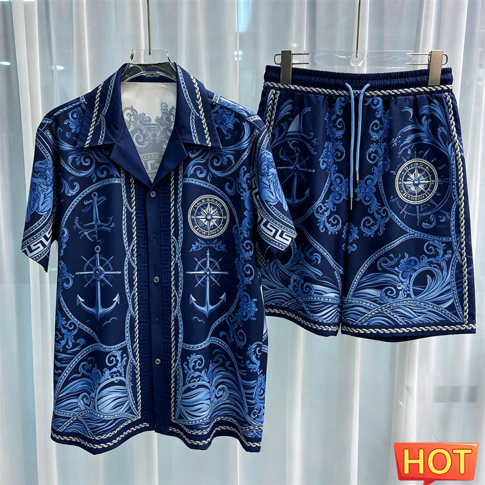Sailor Pattern Men's Shirt Set - Summer Clothing Sets Men review and price