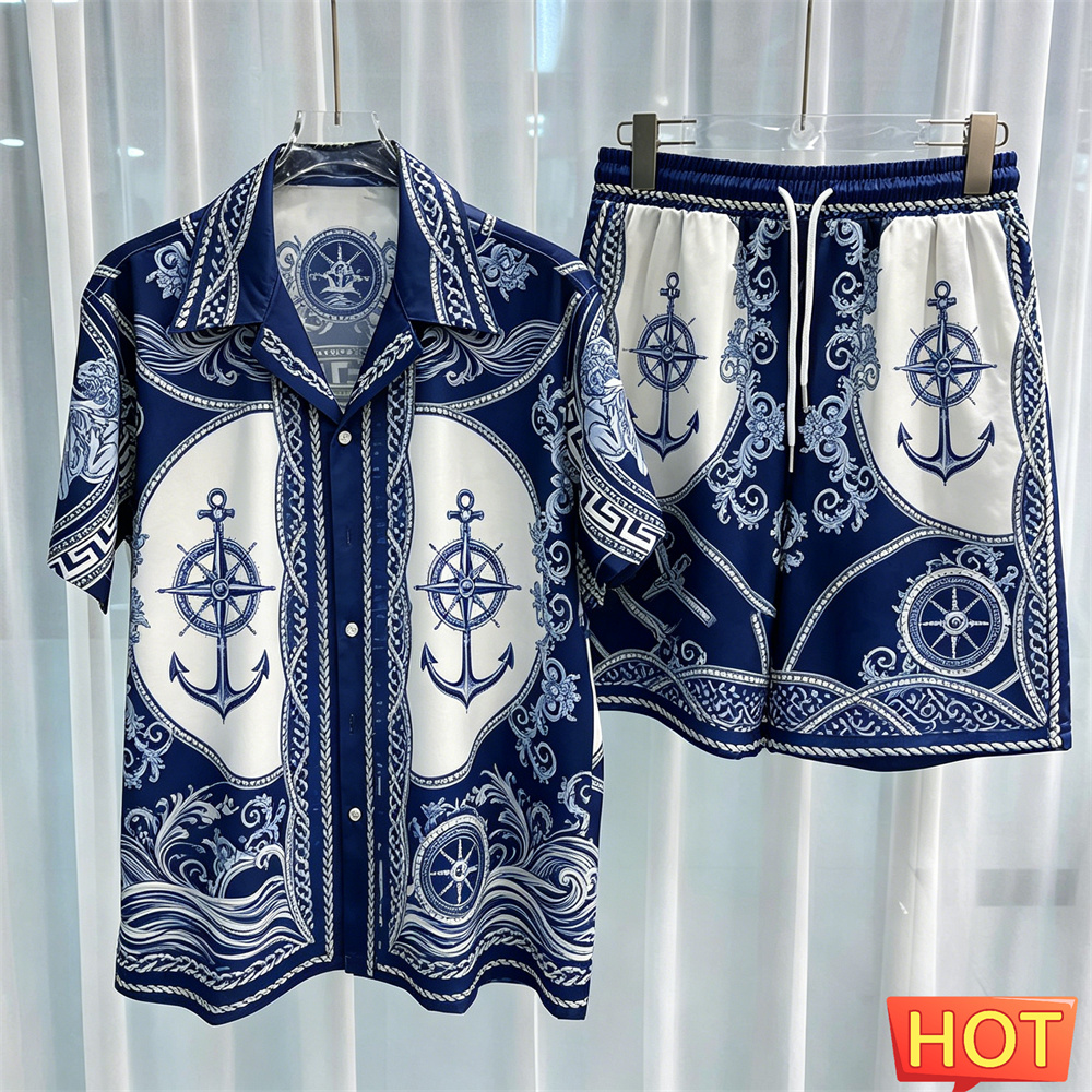 Sailor Pattern Men's Shirt Set - Summer Clothing Sets Men review and price