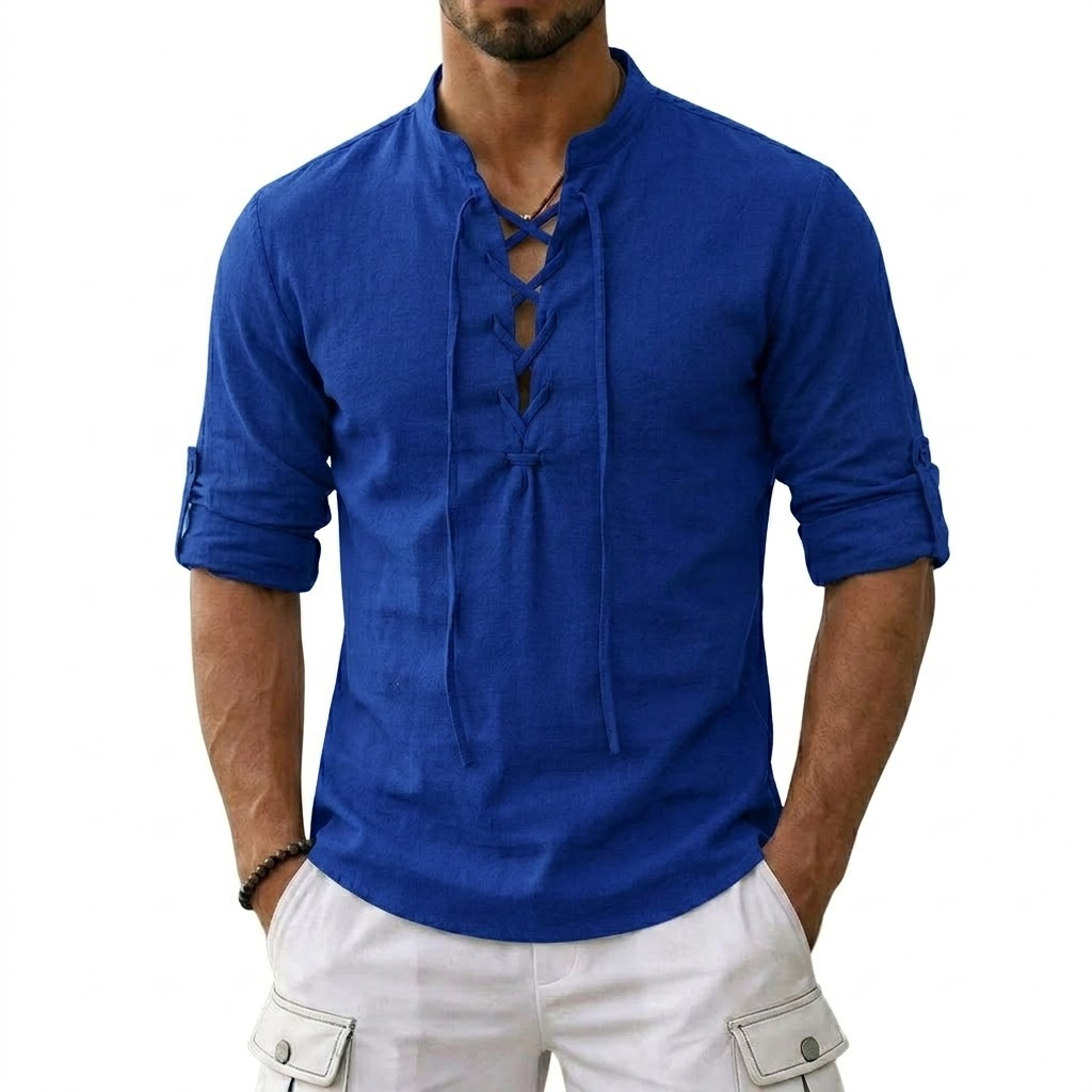 Men's Long Sleeved Linen T-Shi - Summer Viking Clothing review and price