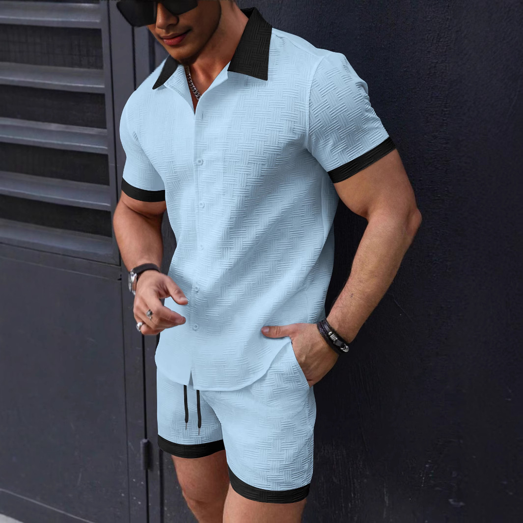 Matching Sets Trend Men Suit   - Summer Clothing Sets Men review and price