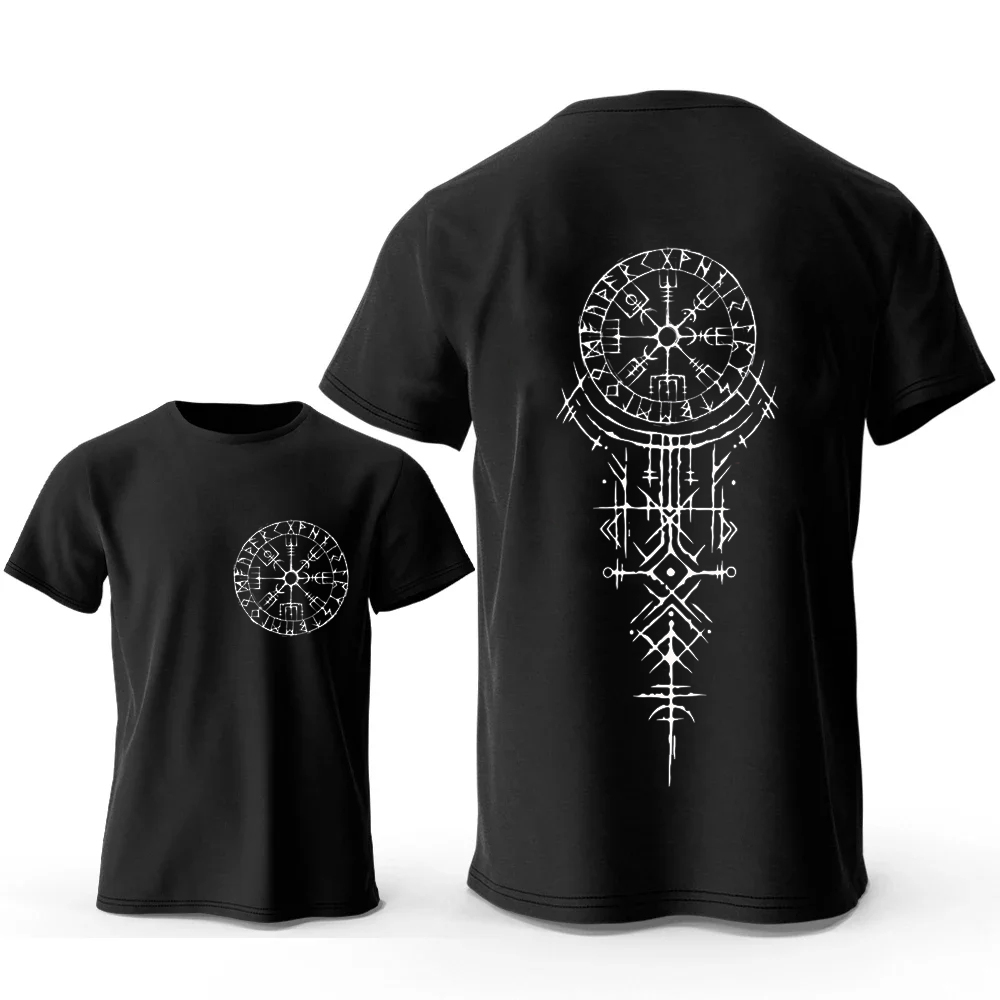 Viking Runic Compass Graphic T - Summer Viking Clothing review and price