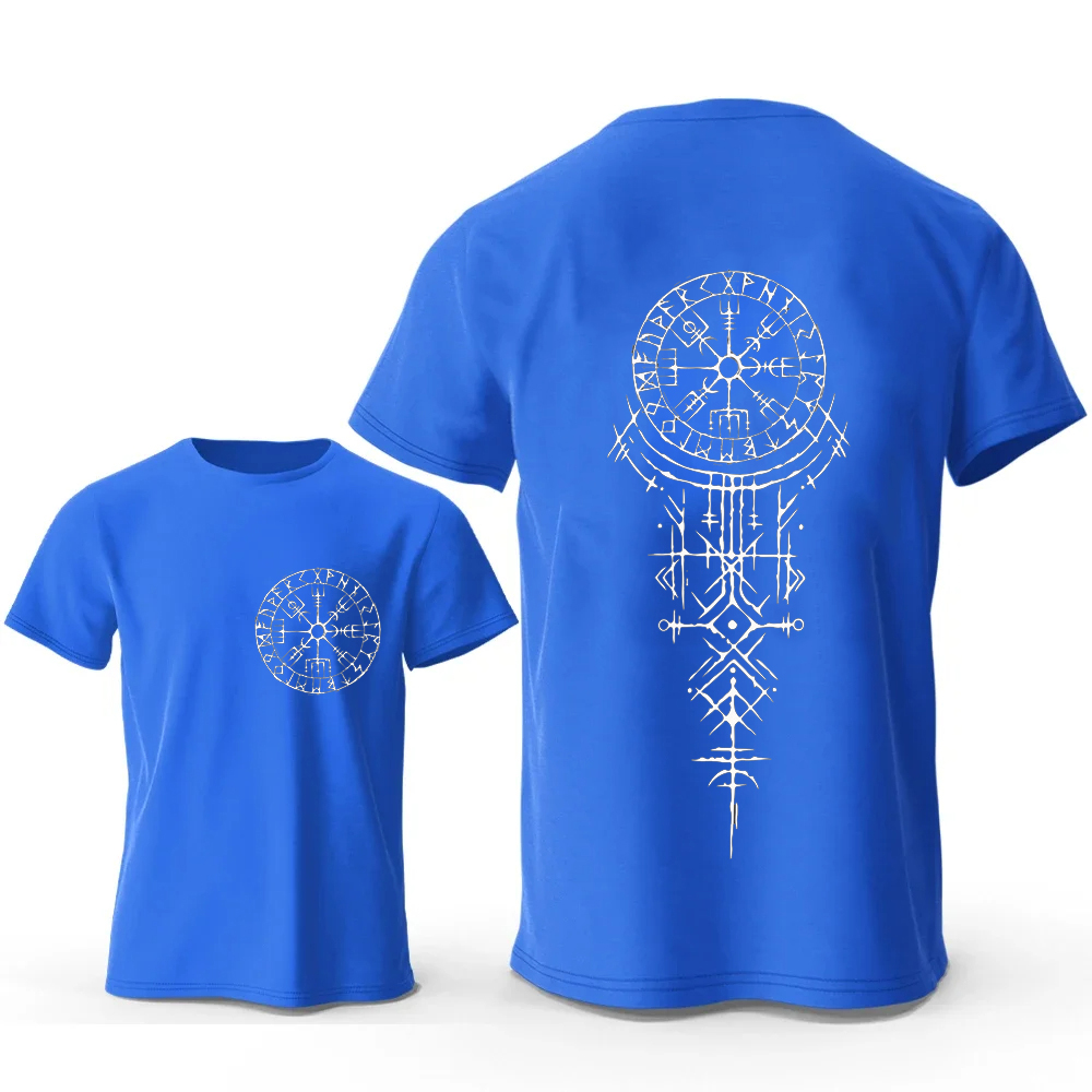 Viking Runic Compass Graphic T - Summer Viking Clothing review and price