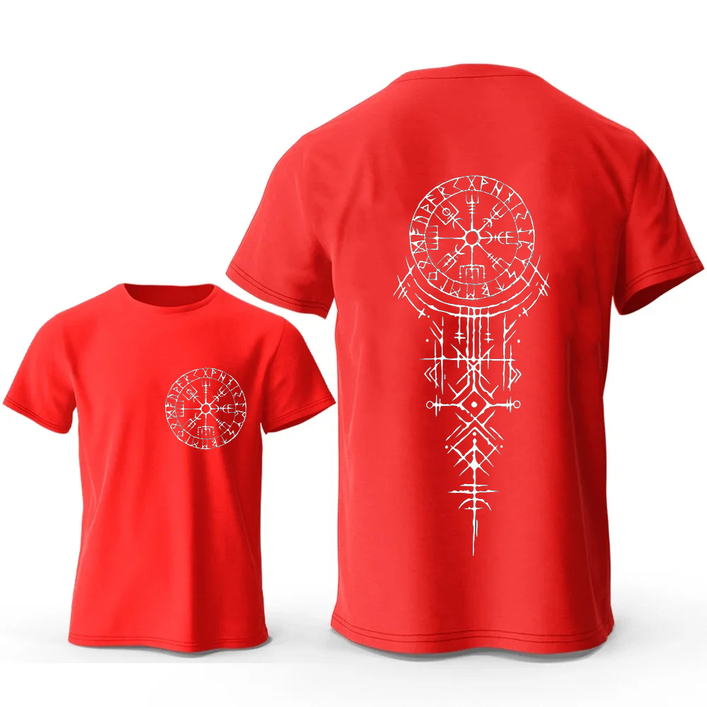 Viking Runic Compass Graphic T - Summer Viking Clothing review and price