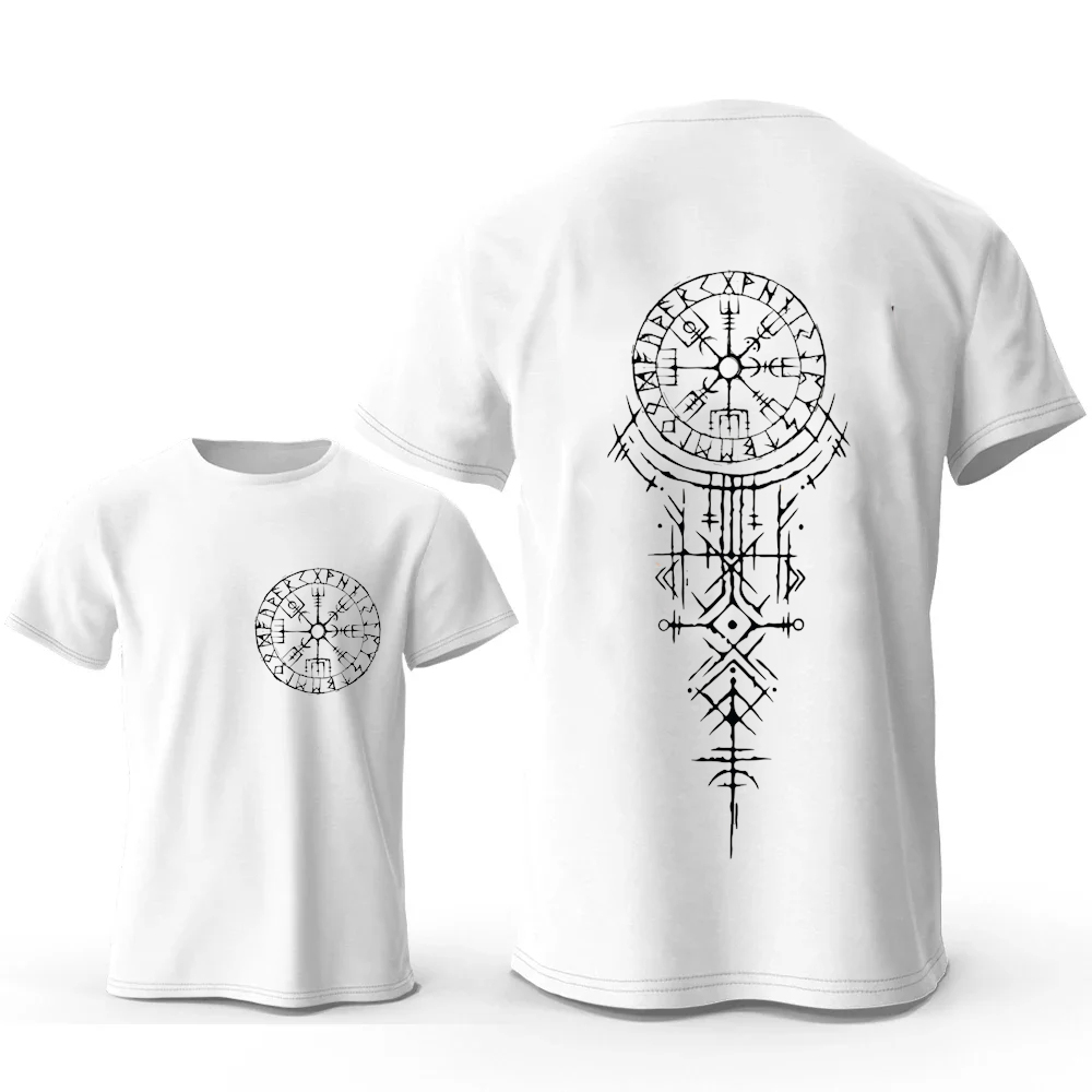 Viking Runic Compass Graphic T - Summer Viking Clothing review and price