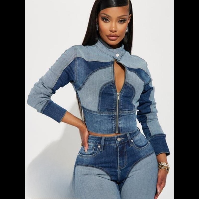 High Elasticity Denim Patchwor - Summer Clothing List review and price