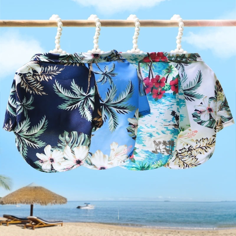 Hawaiian Style Pet Dog Clothe  - Summer Dog Clothing review and price