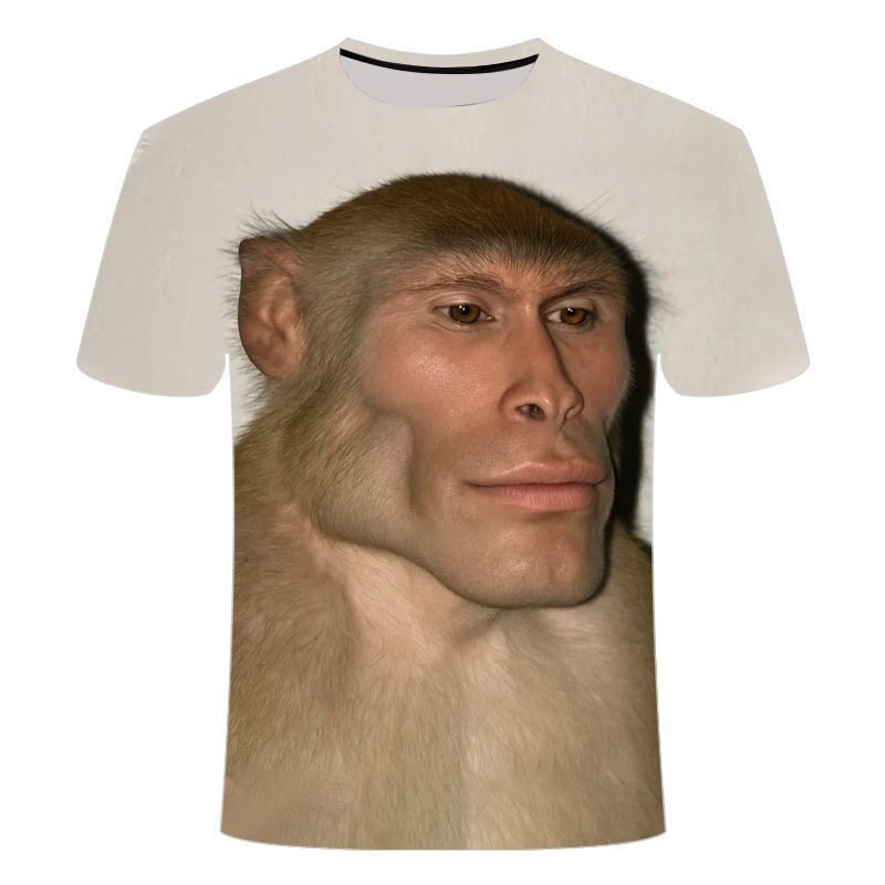 Funny Meme Monkey 3D Printed T - Summer Clothing Teens review and price