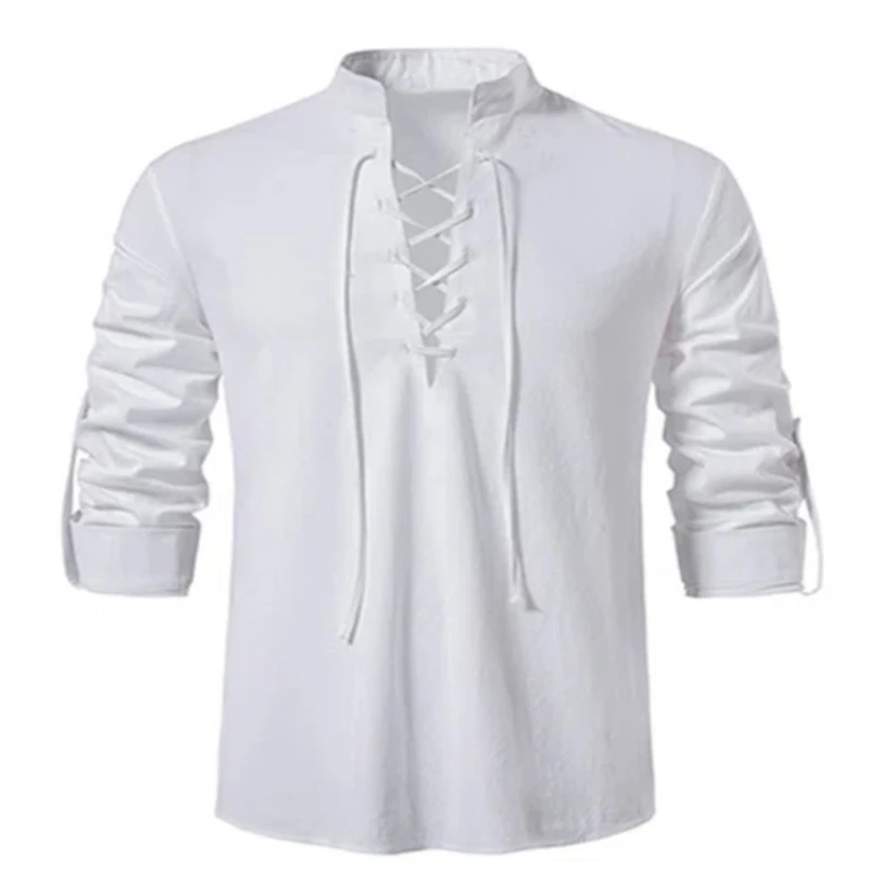 2023 New Men's V-neck shirt T- - Summer Viking Clothing review and price