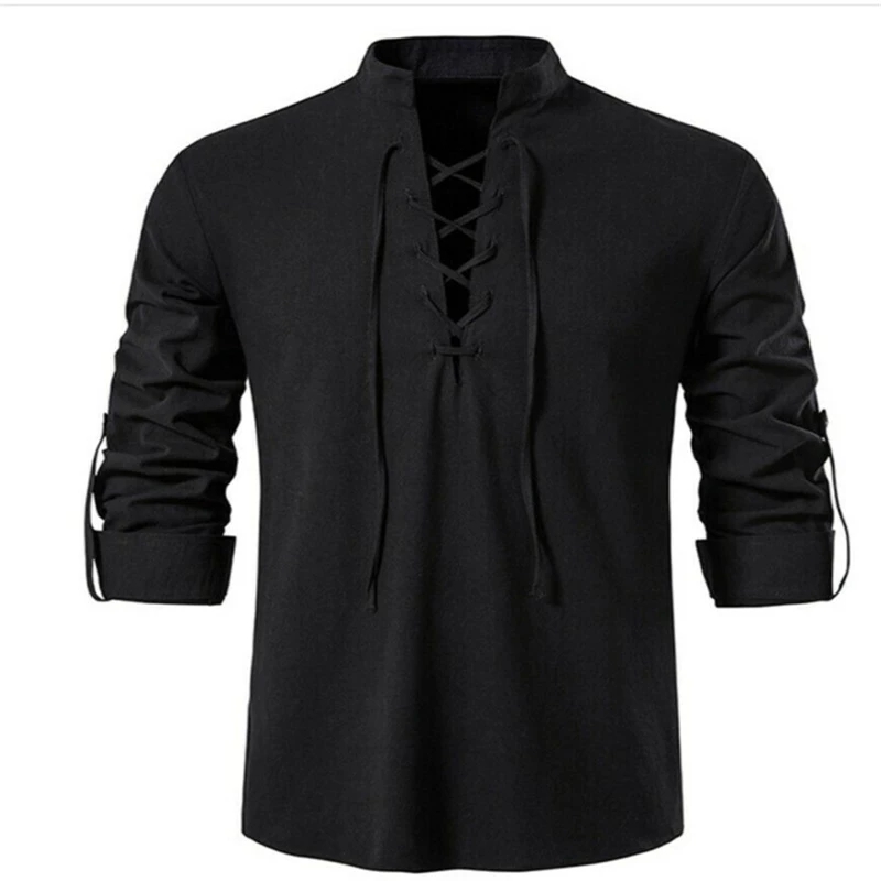 2023 New Men's V-neck shirt T- - Summer Viking Clothing review and price