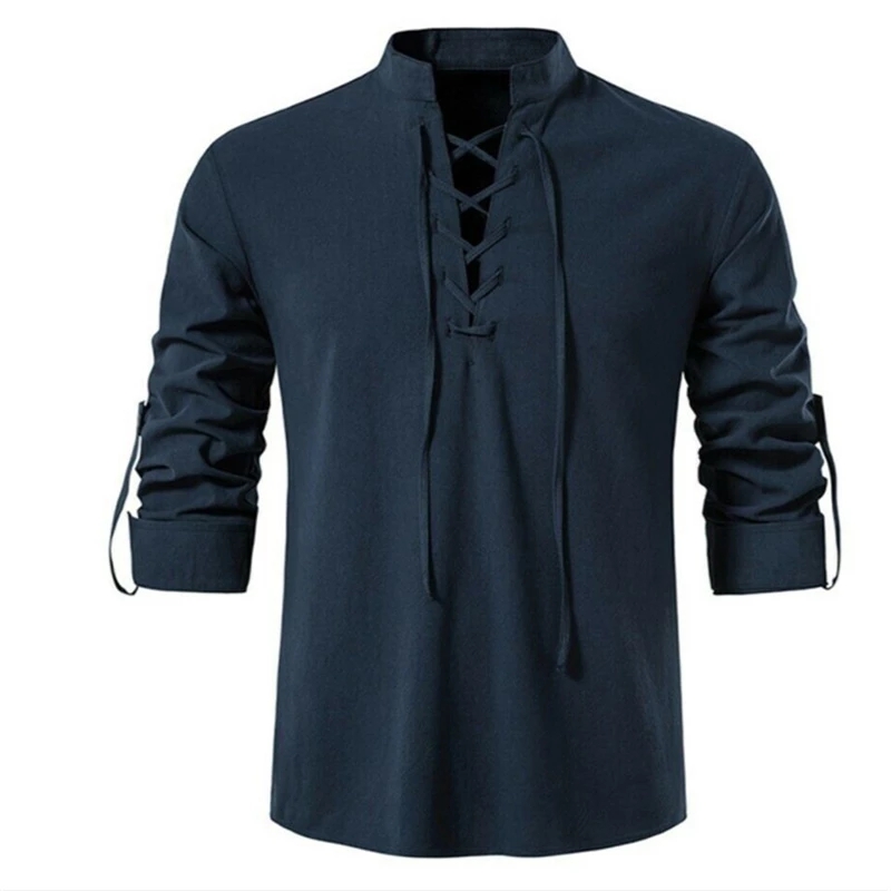 2023 New Men's V-neck shirt T- - Summer Viking Clothing review and price