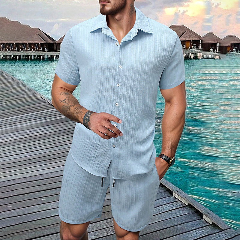 2026 New Men Vertical Wrinkle  - Summer Clothing Types review and price