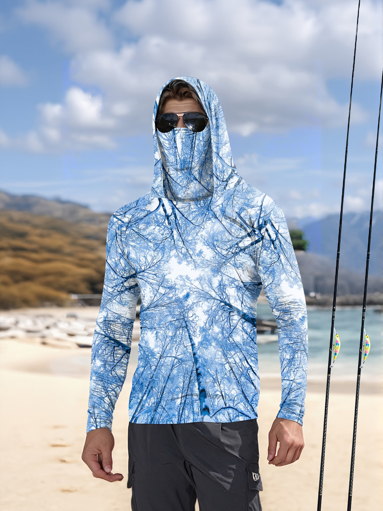 Fishing hooded sweatshirt men' - Summer Clothing Types review and price
