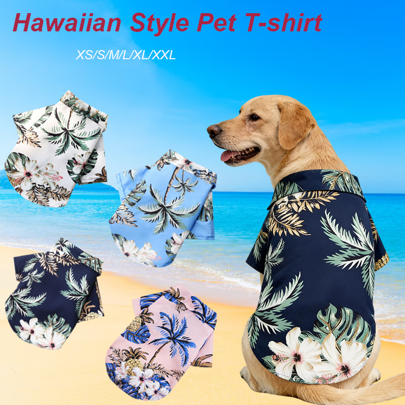 Hawaiian Style Pet Dog Clothe  - Summer Dog Clothing review and price